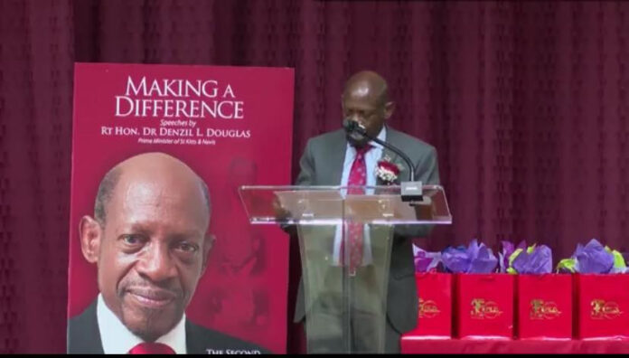 Dr Denzil Douglas launches it's seecond book ,
