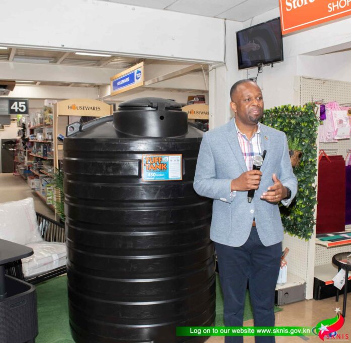 St Kitts Department of Water services award heavy water storage to lucky customers, Image: facebook