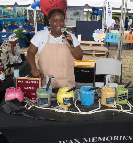 Photo depicts one of the stalls at 29th Annual Agriculture Open Day. (Credits: St.Kitts and Nevis Information Service - SKNIS, Facebook)