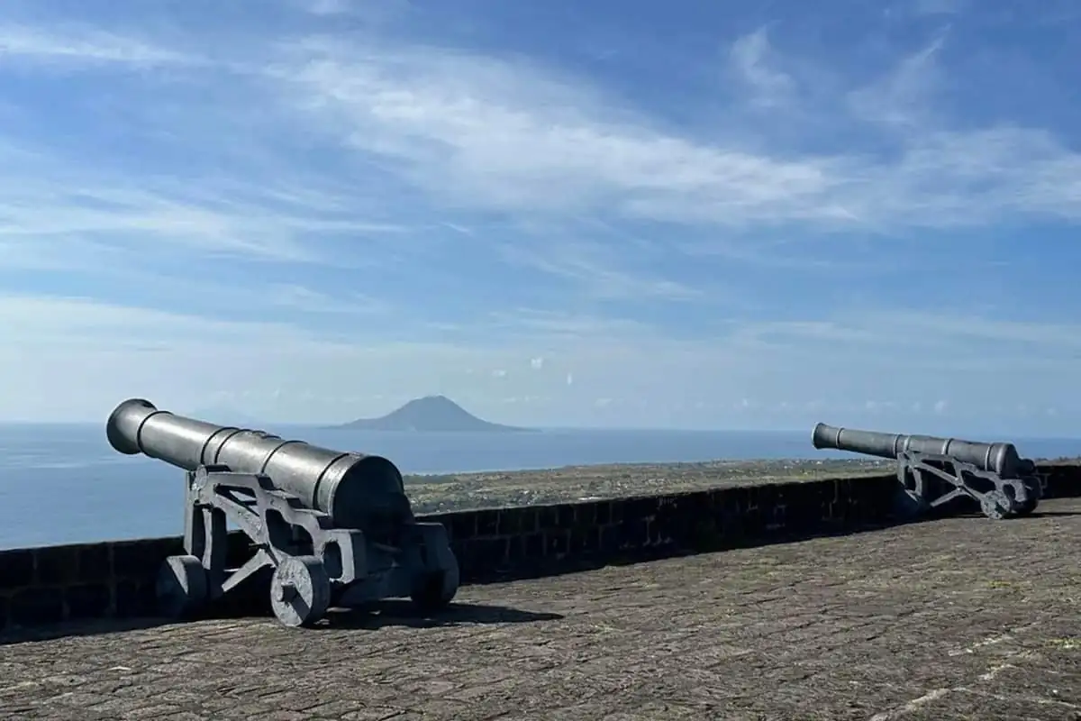 The picture depicts Canon at Brimstone Hill Fortress. (Credits: Denzil Llewellyn Douglas, Facebook)