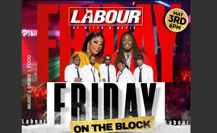Experience musical vibes with renowned artists in ‘Friday on the Block.' (Credits: Central Basseterre Labour Branch, Facebook) Experience musical vibes with renowned artists in ‘Friday on the Block.' (Credits: Central Basseterre Labour Branch, Facebook)