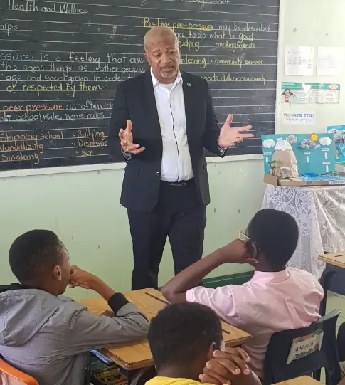In picture: The Minister of Communications, Spencer R Brand. (Credits: Hon Spencer R Brand, Facebook)