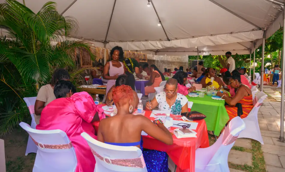 Moms at Sugar Apple for Mother's Day celebration. (Credits: Konris Maynard, Facebook)