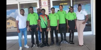 St. Kitts and Nevis sprinters team. (Credits: Samal Duggins, Facebook)