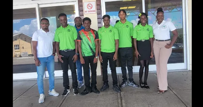 St. Kitts and Nevis sprinters team. (Credits: Samal Duggins, Facebook) St. Kitts and Nevis sprinters team. (Credits: Samal Duggins, Facebook)
