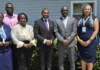 PM Terrance Drew, Samal Duggins, Samantha Marshall, Dr. Joyelle Clarke. Credit: Facebook, Dr. Terrance Drew