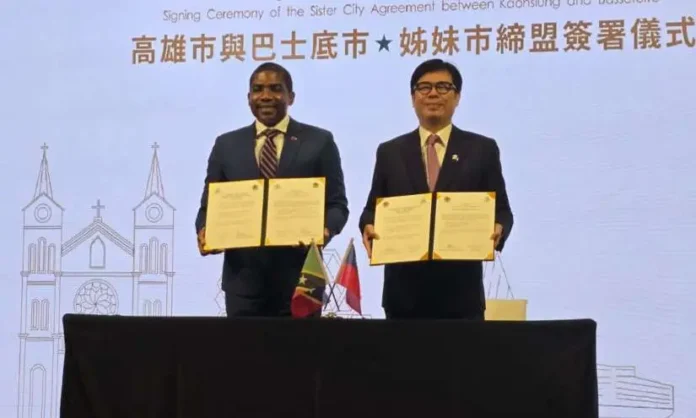 image (29) PM Drew signs Sister-City Partnership with Kaohsiung; strengthen ties. Credits: SKNIS.
