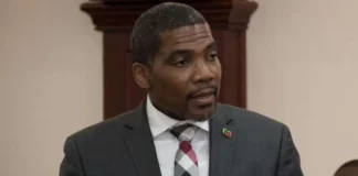 PM Drew during the second reading on the Citizenship by Investment Unit Bill,2024. Credits: SKNIS.