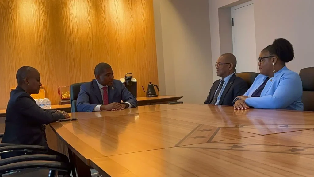 PM Terrance Drew at the visit to the St. Kitts and Nevis Embassy in Washington, D.C. Credits: Facebook, SKNIS.