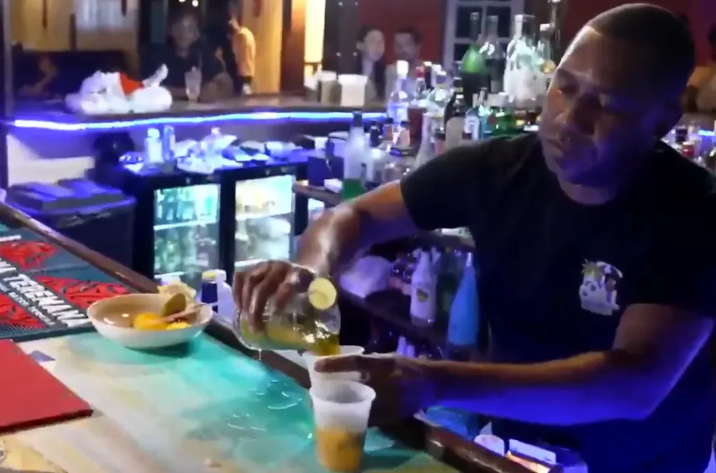 Bar Crawl at Pinney's Beach.