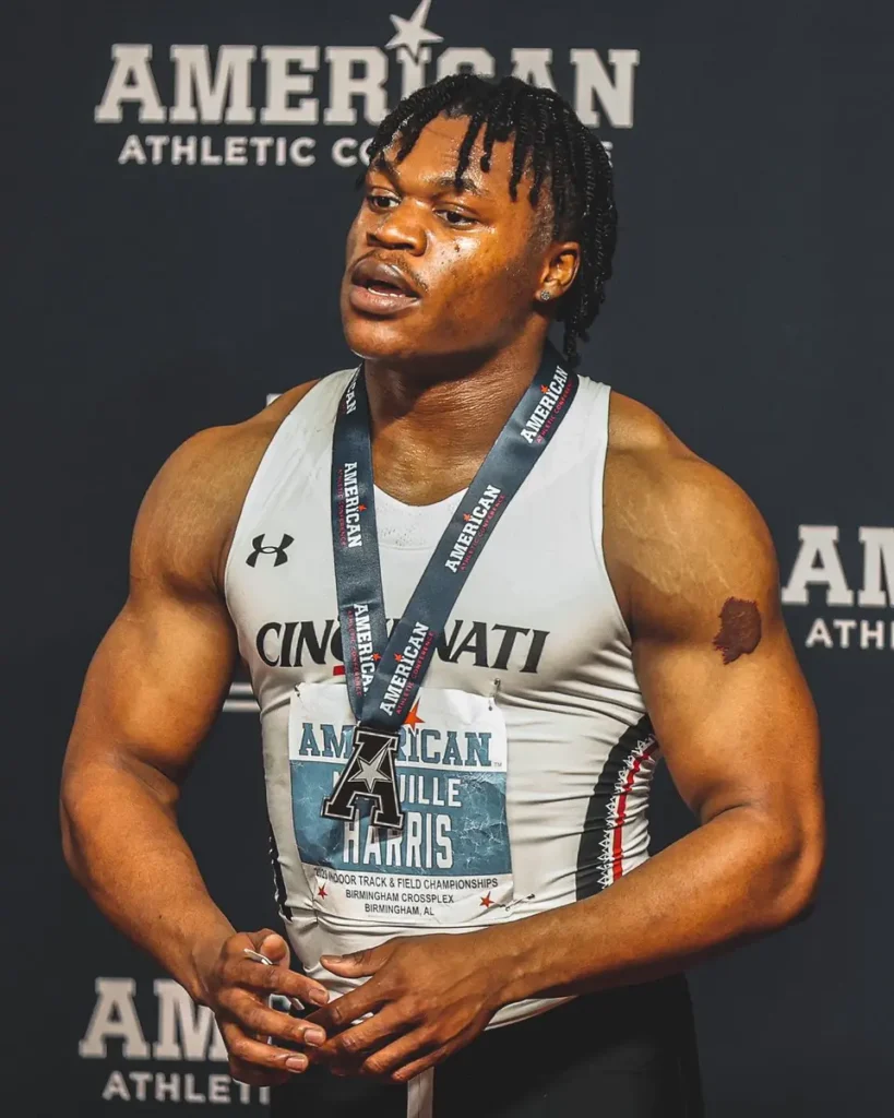 Naquille Harris, the current National’s Men’s 100-meter champion.