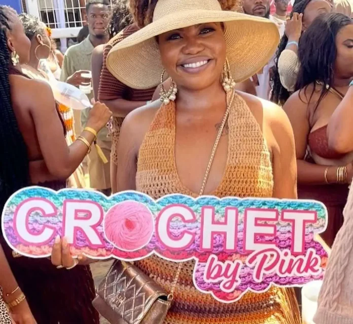 St. Kitts Crochet Designer observes Global Success. Credits: Facebook.
