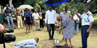 St. Kitts Ministry of Agriculture launches Backyard Garden Initiative. Credits: Facebook.