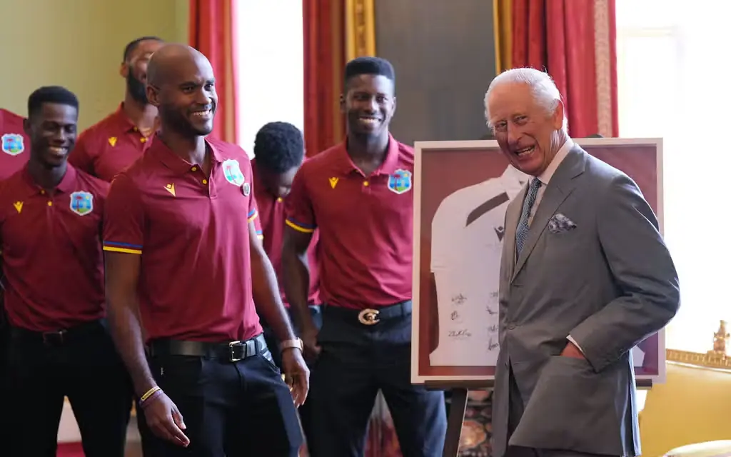 Kraigg Brathwaite said that he had a “good chat” with the monarch and he was hoping to “make the region proud” with their performances. Credits: The Standard.