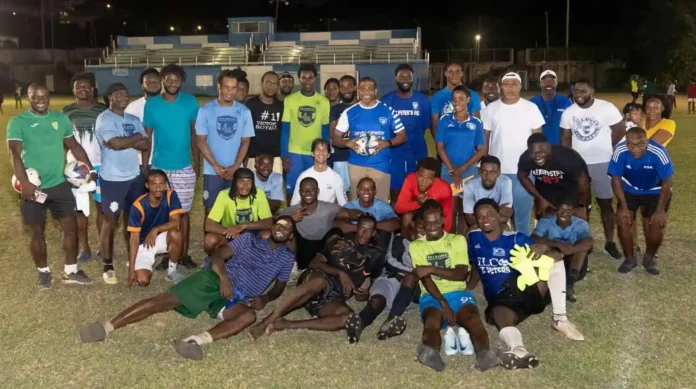 image - 2024-08-01T163014.857 PM Drew meets with Soccer Teams of SKNFA Premier League. Credits: Facebook.