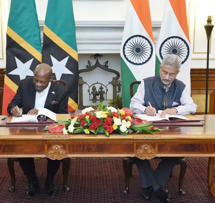 image - 2024-08-06T220740.131 Foreign Minister Dr Douglas meets Indian counterpart Dr Jaishankar, signs MoU.