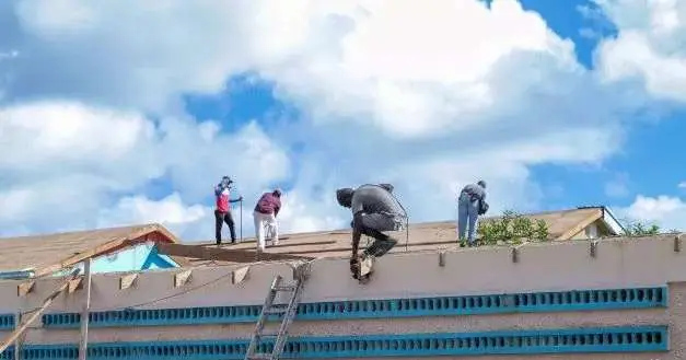 Basseterre High School Construction back in 2022. 