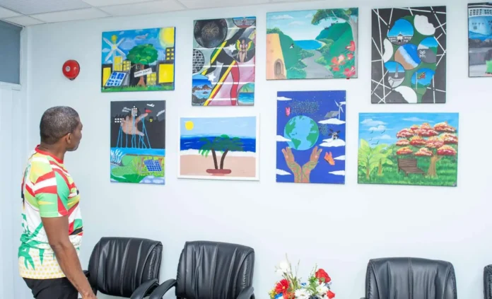 PM Drew’s Office Adorned With Young Artists’ Work, Highlights Sustainability.