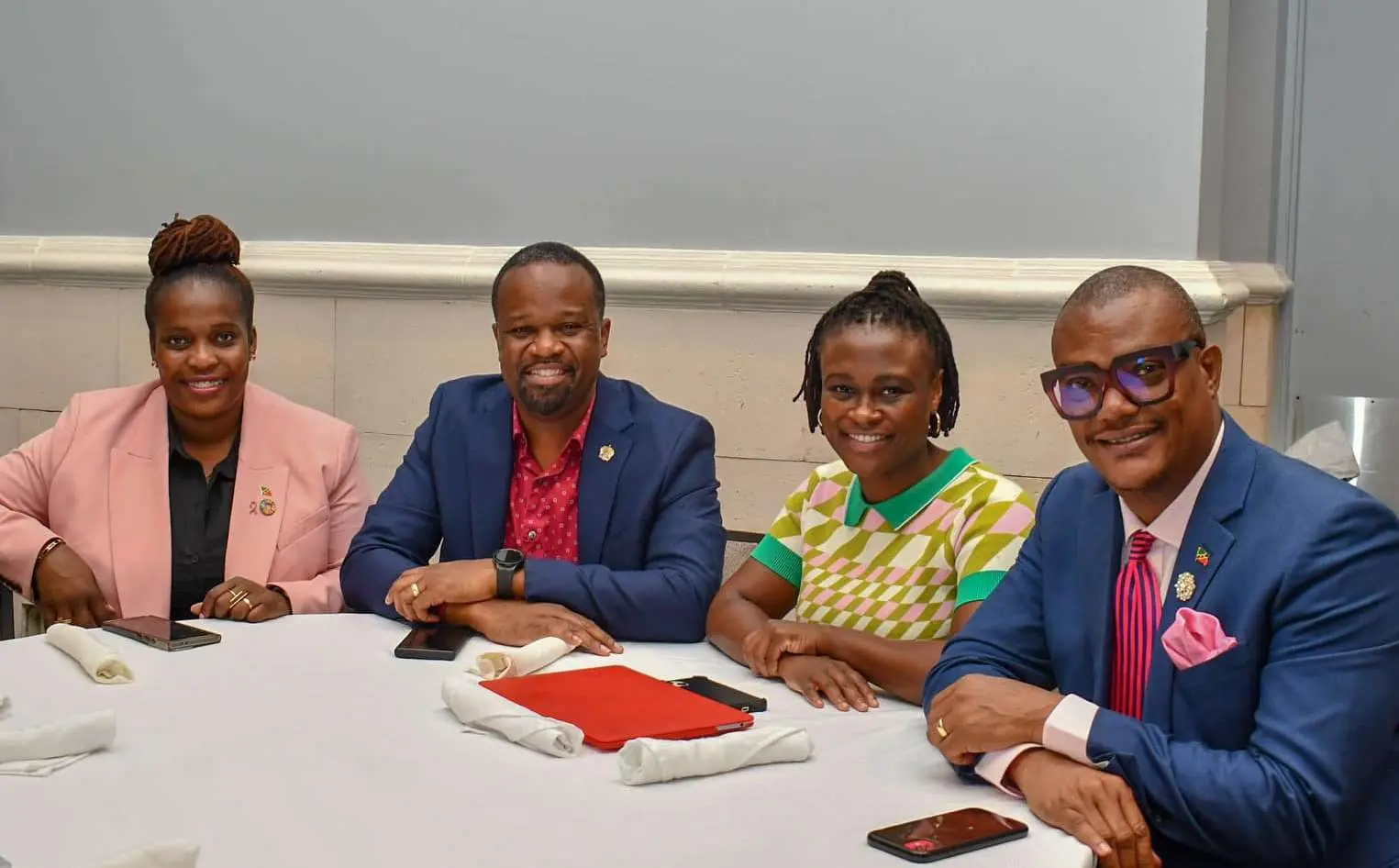 Dr Joyelle Clarke, Isalean Philip, Dr Geoffrey Hanley.