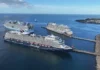 St Kitts and Nevis Buzzes with Tourists as Five Cruise Vessels Arrive Together.