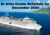 St Kitts Unveils Cruise Schedule for December 2024.