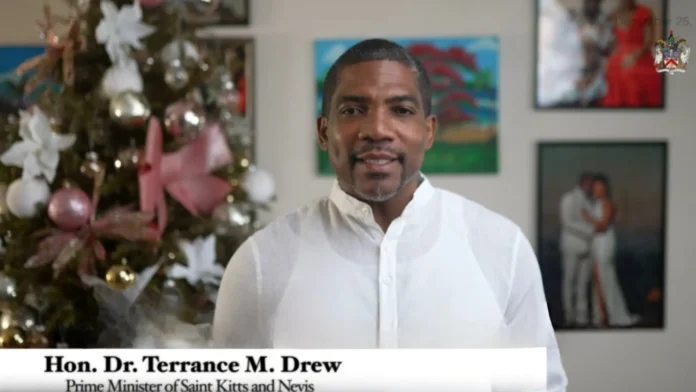 PM Drew Delivers Heartfelt 2024 Christmas Wishes to St Kitts and Nevis.