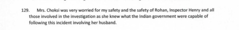 Statement of CPL Williams