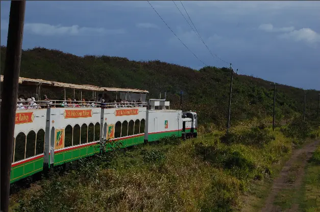 Tourist train derails in St Kitts and Nevis Tourist train derails in St Kitts and Nevis