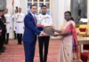 H.E. Gurdip Dev Bath presenting credentials to President Droupadi Murmu