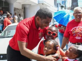PM Terrance Drew joins celebration of 40th Anniversary of Child Month with vibrant March in Basseterre