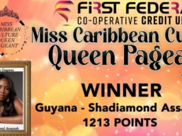 Miss Guyana crowned Caribbean Culture Queen 2025, Miss Nevis wins first runner up