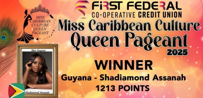 Screenshot_20250806-083338.Facebook Miss Guyana crowned Caribbean Culture Queen 2025, Miss Nevis wins first runner up