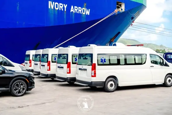 5 new ambulances received in St Kitts