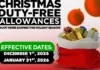 Government announces Christmas Duty Free Allowances, Image: facebook
