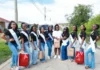 Miss Teen St. Kitts & Nevis Pageant participants deliver care packages to elders