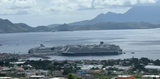 Four Cruise ships docked at the shores of St Kitts and Nevis on Tuesday bringing nearly 12,000 cruise passengers to the island