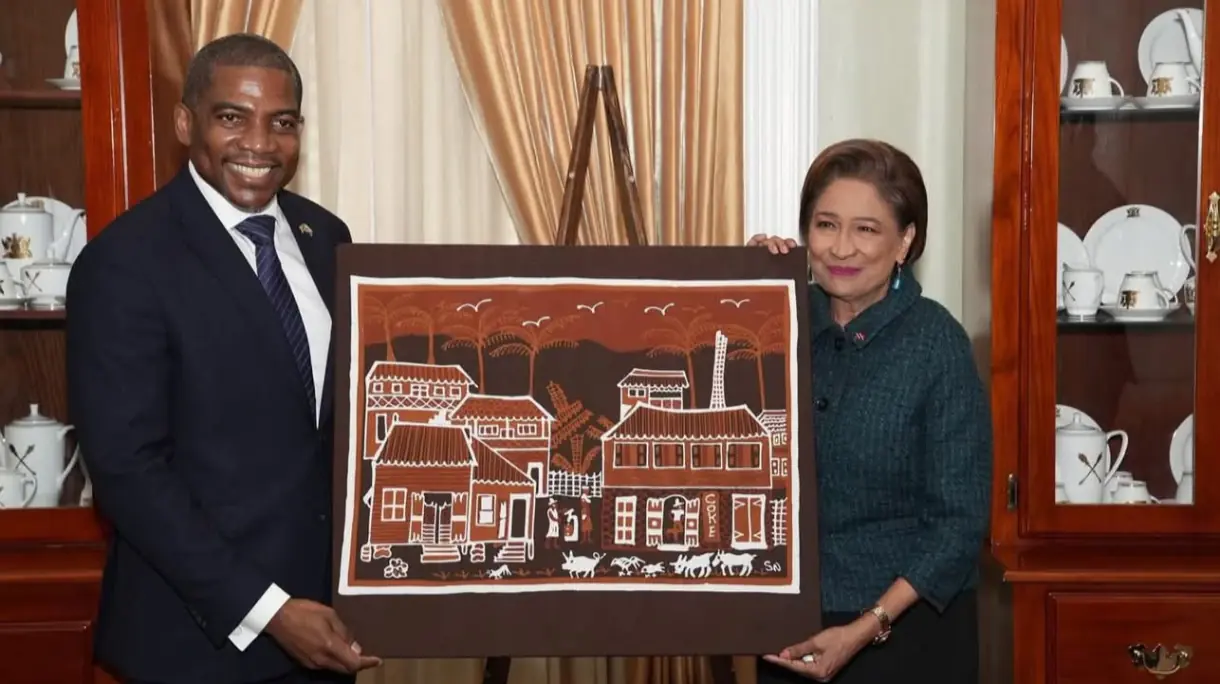 PM Terrance Drew meets Trinidad and Tobago PM Kamla Persad Bissessar as CARICOM head