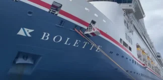 St Kitts welcomed the MS Bolette to its shores on Friday, February 27. This was the cruise ship’s first call to the island 