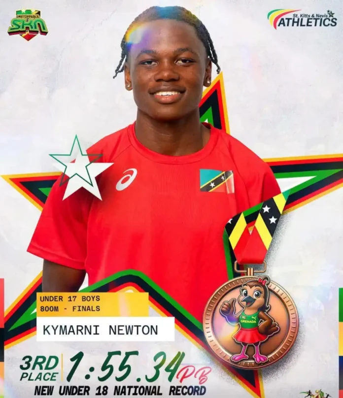 Screenshot_20260408-010209_Facebook Kymarni Newton Wins Bronze, Secures First Medal for St. Kitts and Nevis at CARIFTA Games