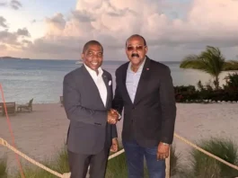 Prime Minister Dr Terrance Drew congratulated Gaston Browne for his reelection into the office of the Prime Minister of Antigua and Barbuda.