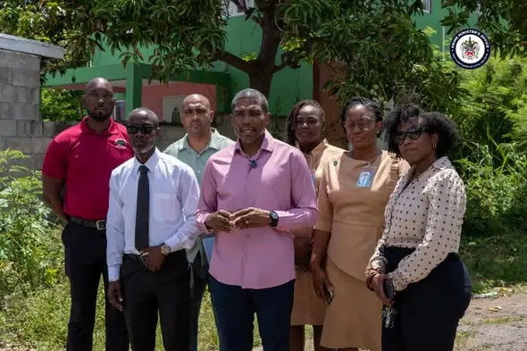 687041956_1416183953881830_8777464597304185854_n Prime Minister Dr Terrance Drew visited the site which has been selected for the construction of the Conaree Health Center.