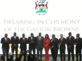 Gaston Browne Sworn In for Fourth Term, Announces New Cabinet Portfolios
