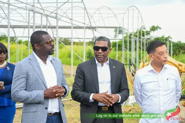 PM Terrance Drew Tours Greenhouse Village at Brotherson Estate