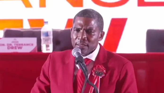 St Kitts & Nevis Labour Party convened for the 94th Annual Conference of the Political Party on Sunday, May 17, Dr Drew addressed the comrades.