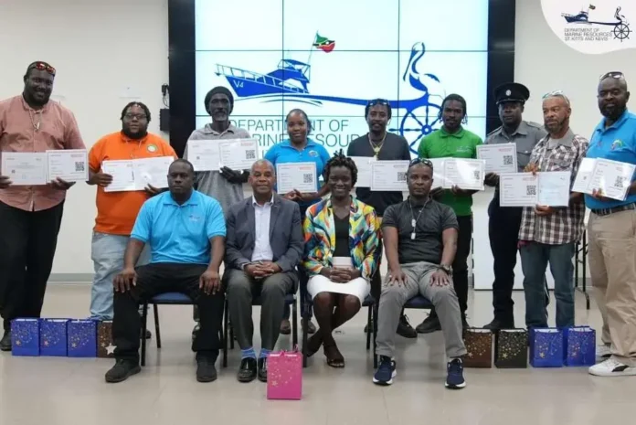 Eight Nevis Fishers Complete Safety Training Programme