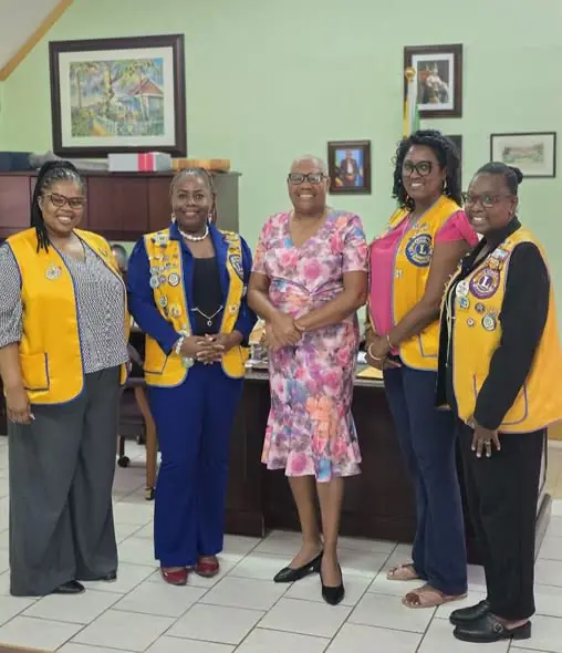 Basseterre Lions Club Pays Courtesy Visit to Governor-General Dame Marcella Liburd