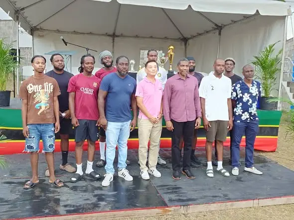 Taiwan Ambassador Joins PM Drew for Opening of St. Peter’s Football League