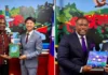 Billy Chung, presented two hand-painted acrylic paintings as farewell gifts to Prime Minister Dr Drew and Premier Brantley