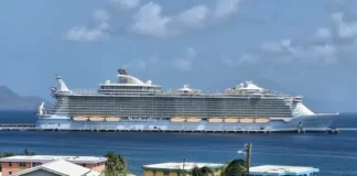 Allure of Seas makes final call to St Kitts for summer, bring over 6000 passengers