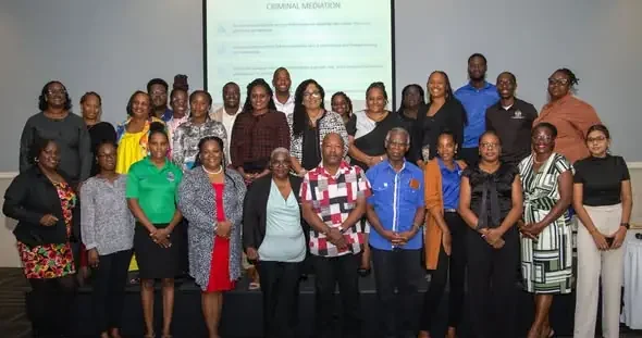 786819140_1103734628658473_5324209978645460590_n The second phase of the Criminal Mediation Training Programme is being hosted in St Kitts and Nevis to strengthen the nation's justice system